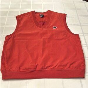Monterey Club Red/Rust V-Neck Golf Vest